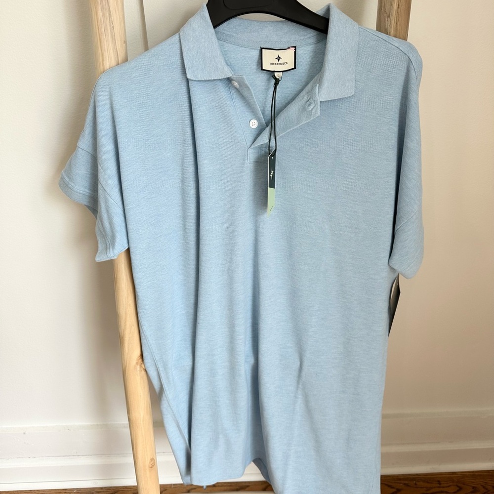 Tuckernuck Light Blue Polo Mini Dress